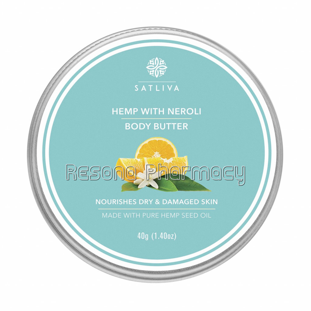 Hemp With Neroli Body Butter   Improves Skin Elasticity, Reduces Dryness and Moisturizes 40Gm