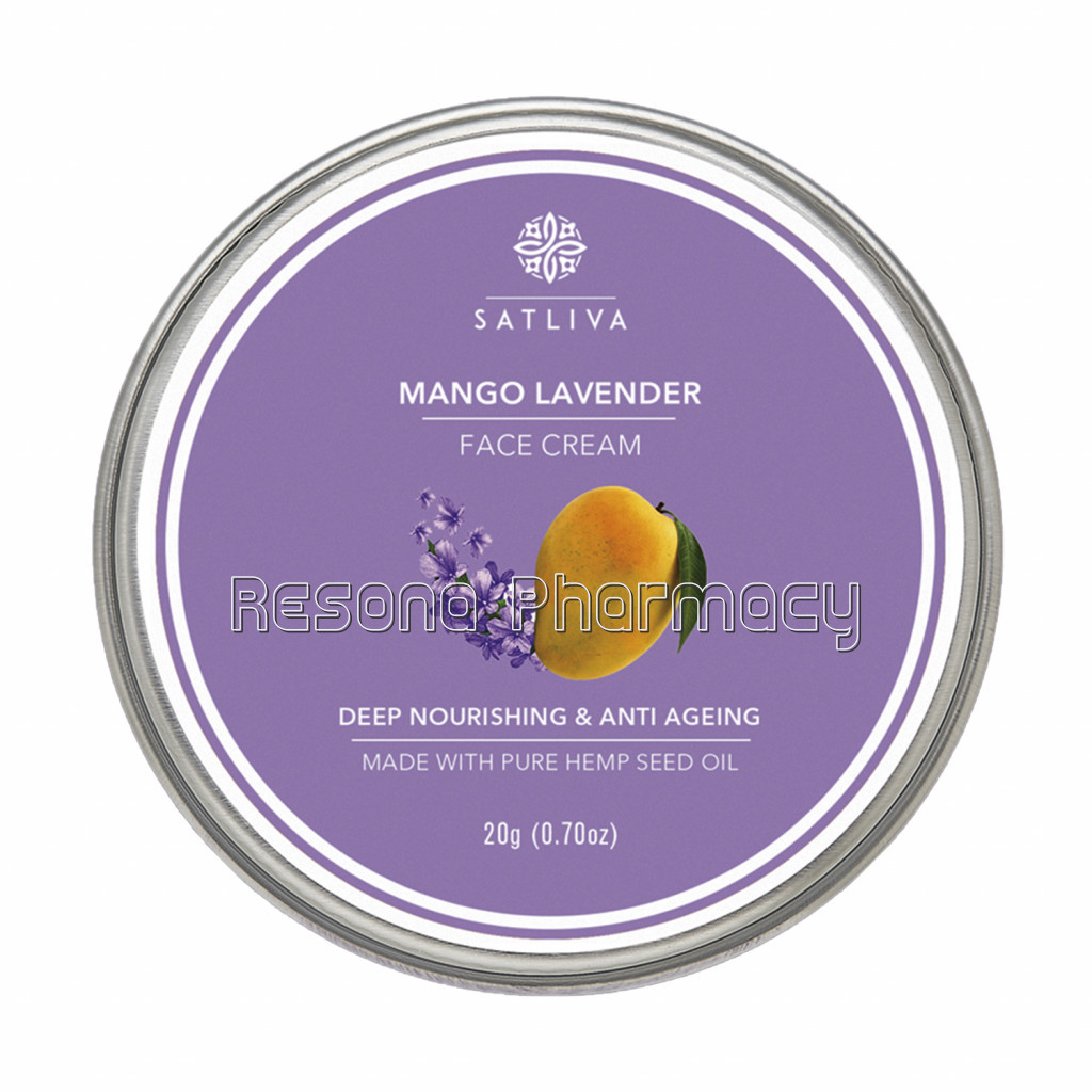 Mango Lavender Face Cream   Controls Wrinkles, Dark Spots and Sun Damage 20Gm