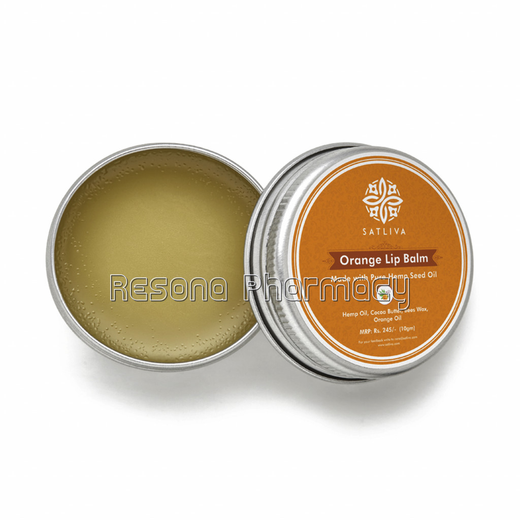 Orange Lip Balm   Hydrates, Soothes and Protects Chapped Lips