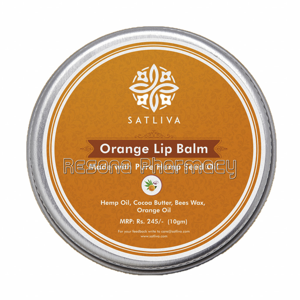 Orange Lip Balm   Hydrates, Soothes and Protects Chapped Lips
