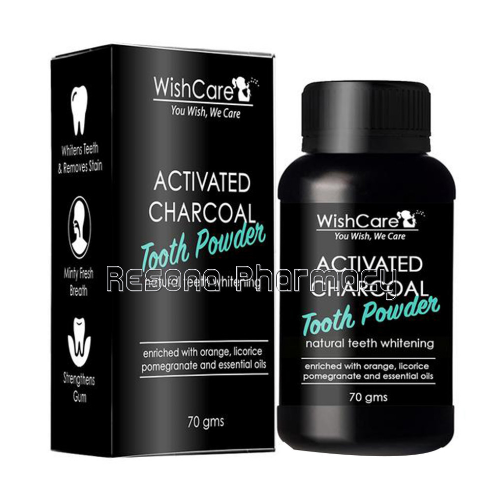 Coconut Shell Activated Charcoal Tooth Whitening Powder   100% Vegan   70 Gms