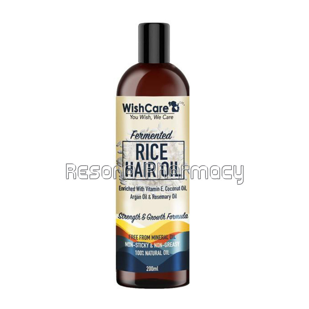 Fermented Rice Hair Oil   Strength and Growth Formula   200Ml   With Argan Oil, Coconut Oil, Vit E Oil and Rosemary Oil