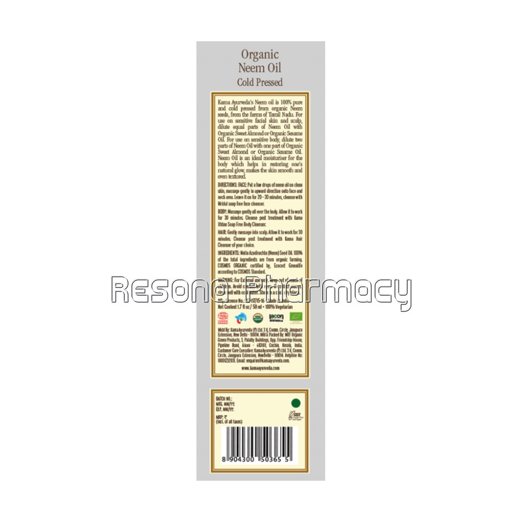 Organic Neem Oil 50Ml