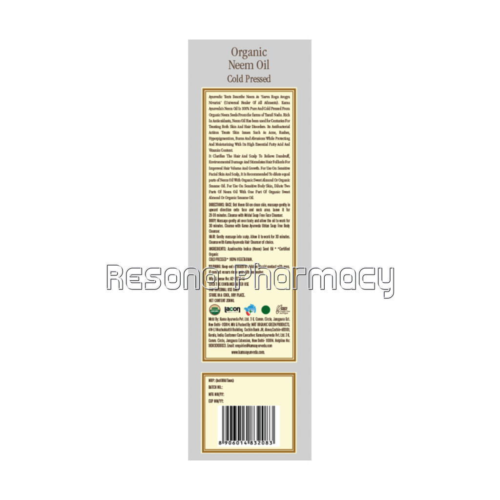 Organic Neem Oil 200Ml