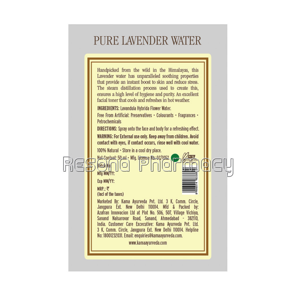 Pure Lavender Water 50Ml