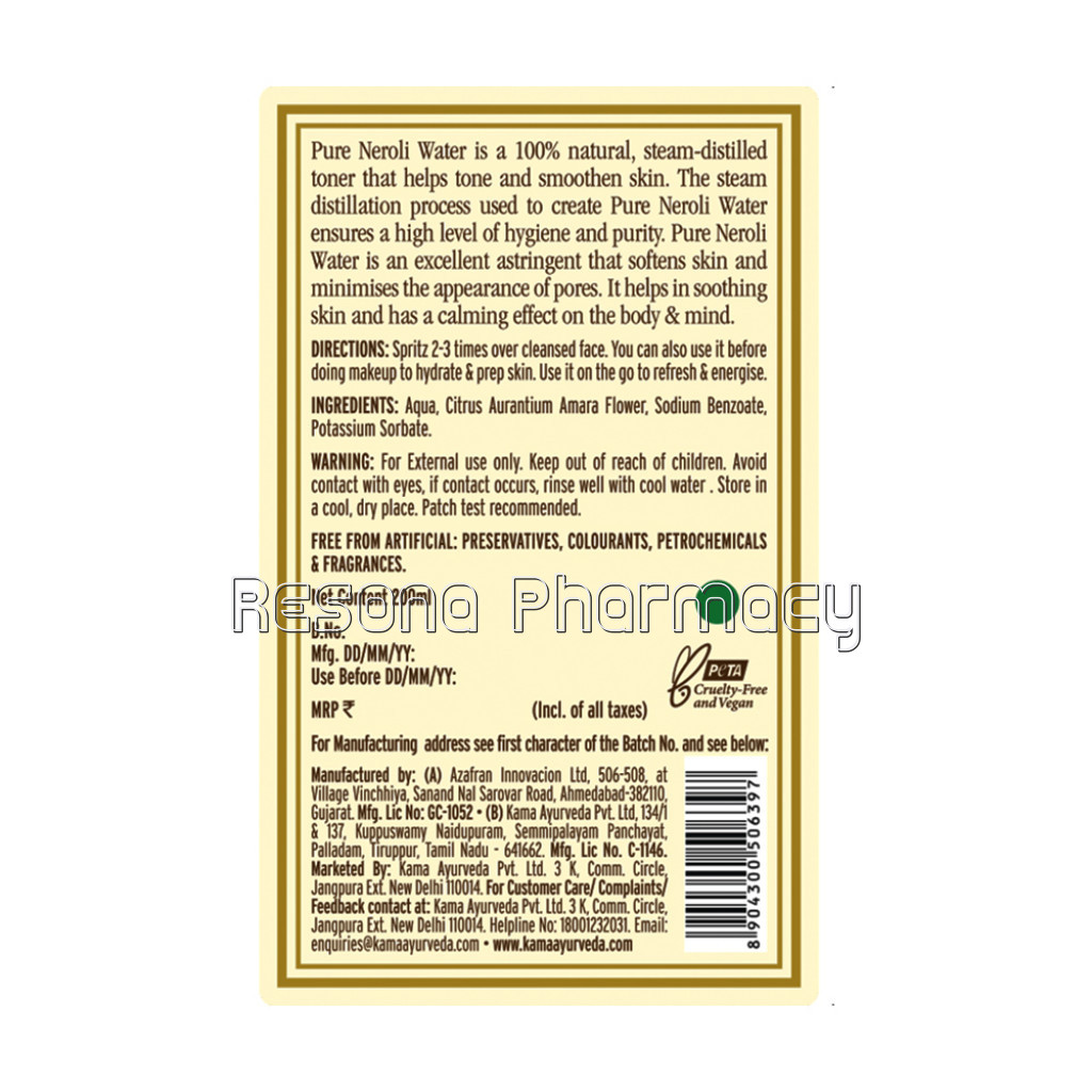 Pure Neroli Water 200Ml