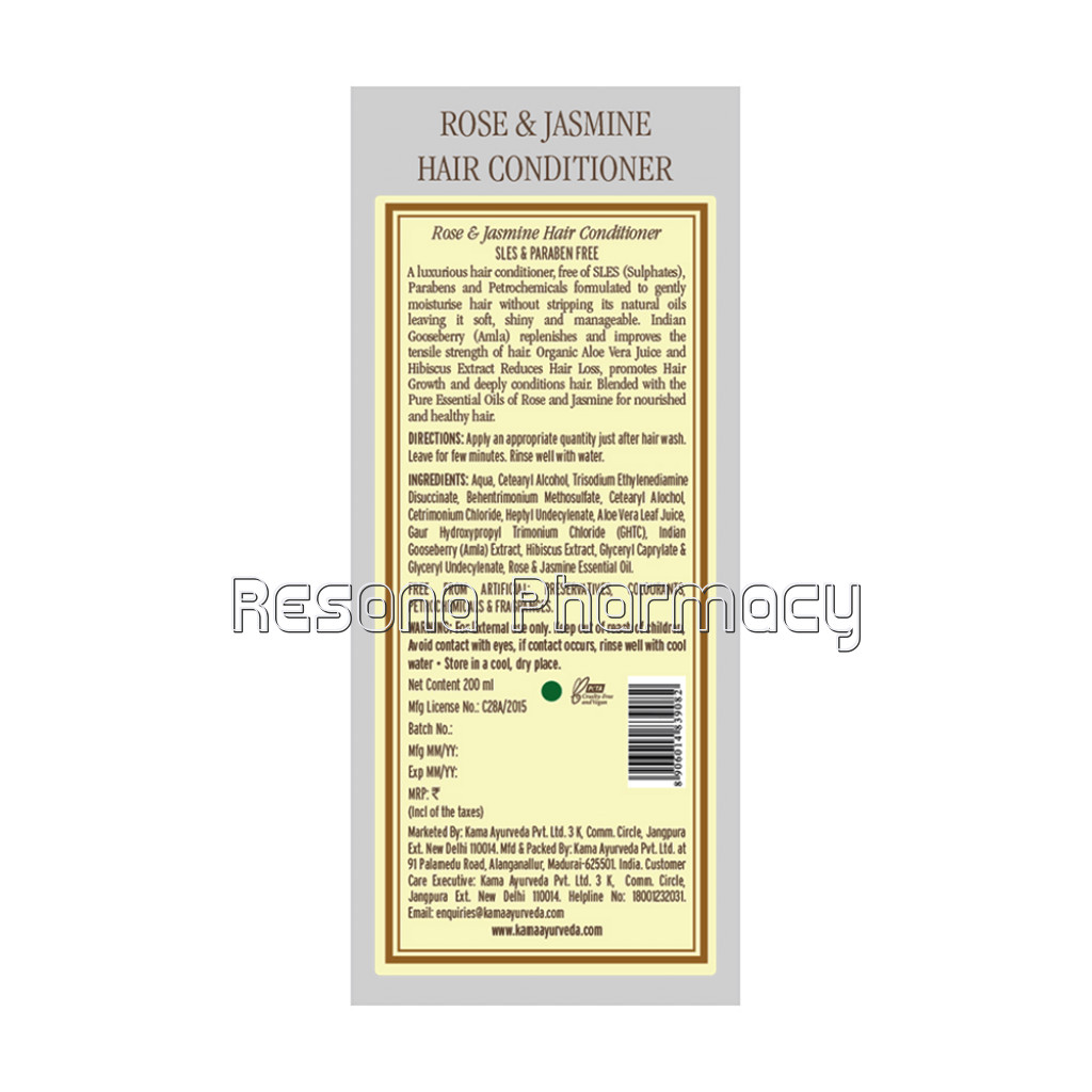 Rose and Jasmine Hair Conditioner