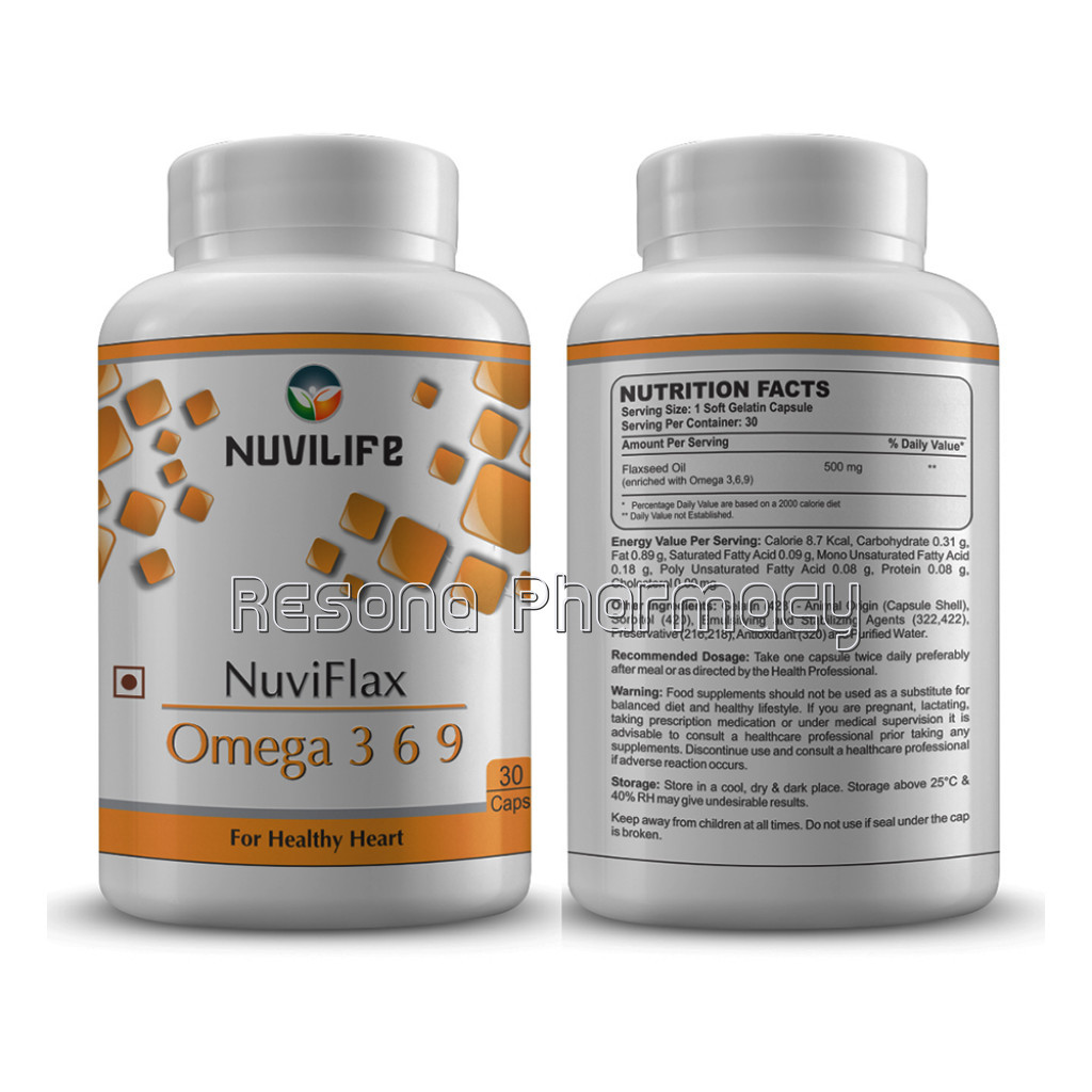 Nuvilife Omega 369, 30 Softgels