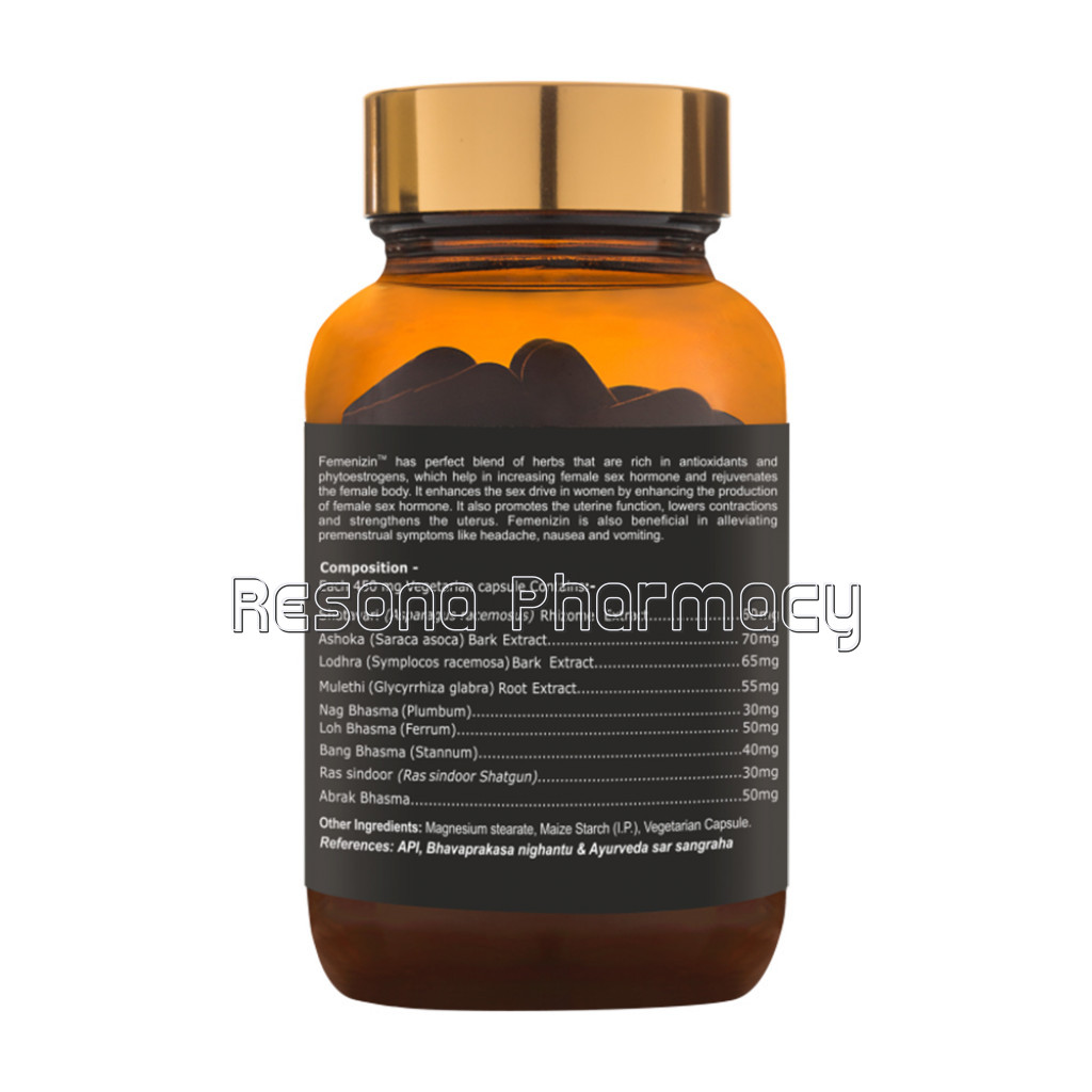Vitality Supplement For Female Femenizin Promoting Strength' Stamina and Vigour  60 Veg Capsules