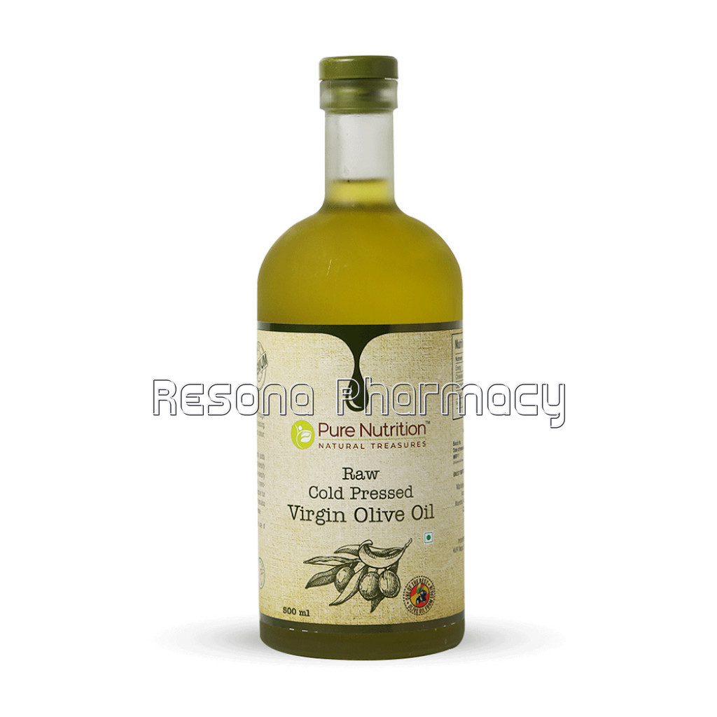 Raw Cold Pressed Olive Oil | Virgin Olive Oil | 100% Edible | Glass Bottle   500Ml