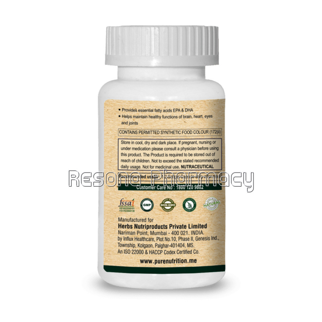 Omega 3 Triple Strength Marine Fish Oil   1400Mg; With 600 Mg Epa and 400 Mg Dha For Brain; Heart And Eye Health; 60 Softgel Capsules