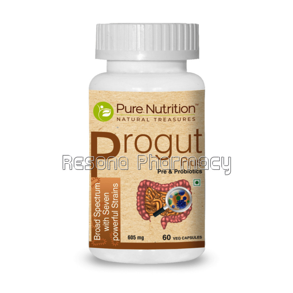 Progut Plus Promote Digestive Health and Builds Immunity Seven Powerful Strains | 25 Billion Cfus Of Naturally Fermented Probiotics  60 Veg Capsules