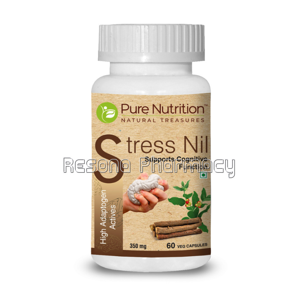 Stress Nil (Relieves Stress and Supports Cognitive Function)   60 Veg Capsules