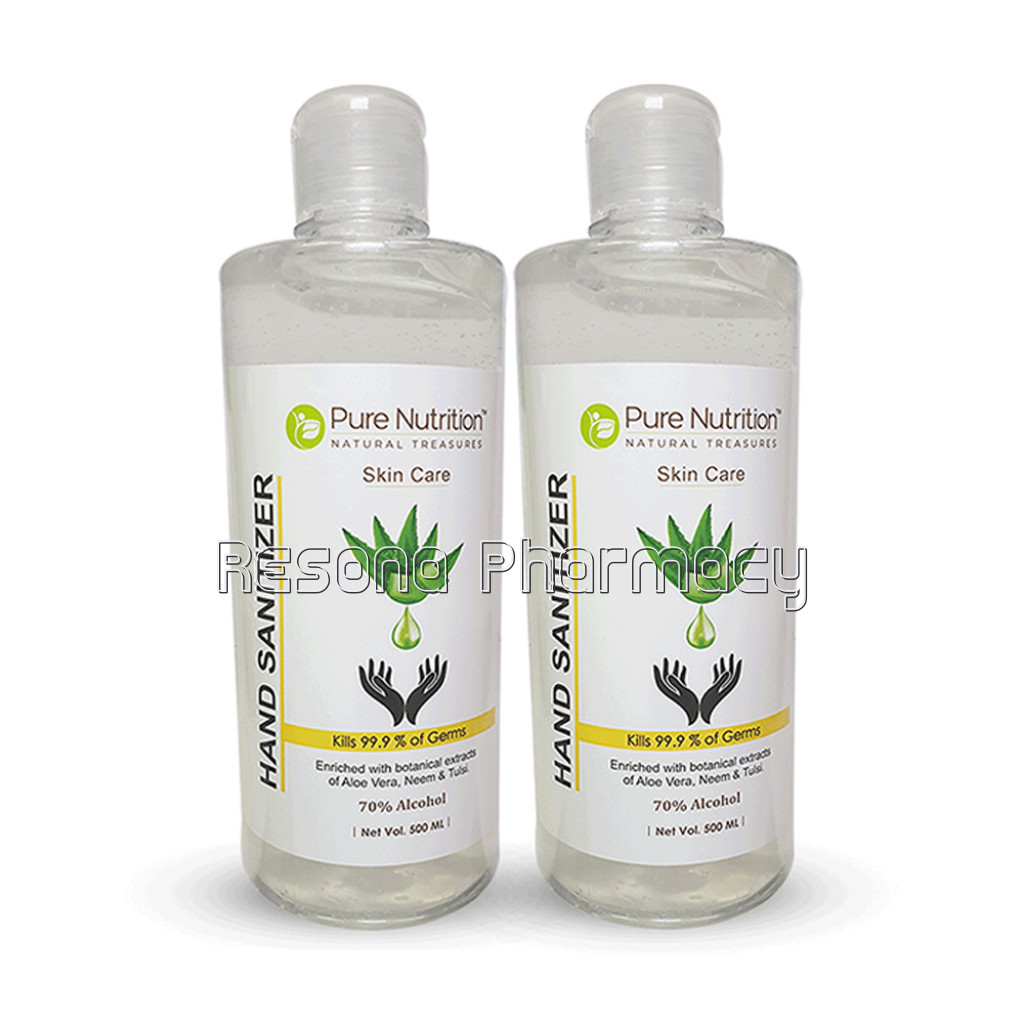 Alcohol Based Hand Sanitizer  Pack Of 2; 500Ml