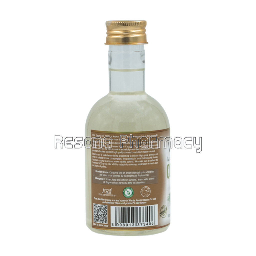 Virgin Coconut Oil 250 Ml Pet Bottle Vital