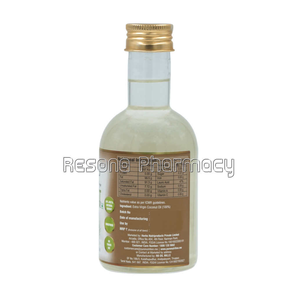 Virgin Coconut Oil 250 Ml Pet Bottle Vital