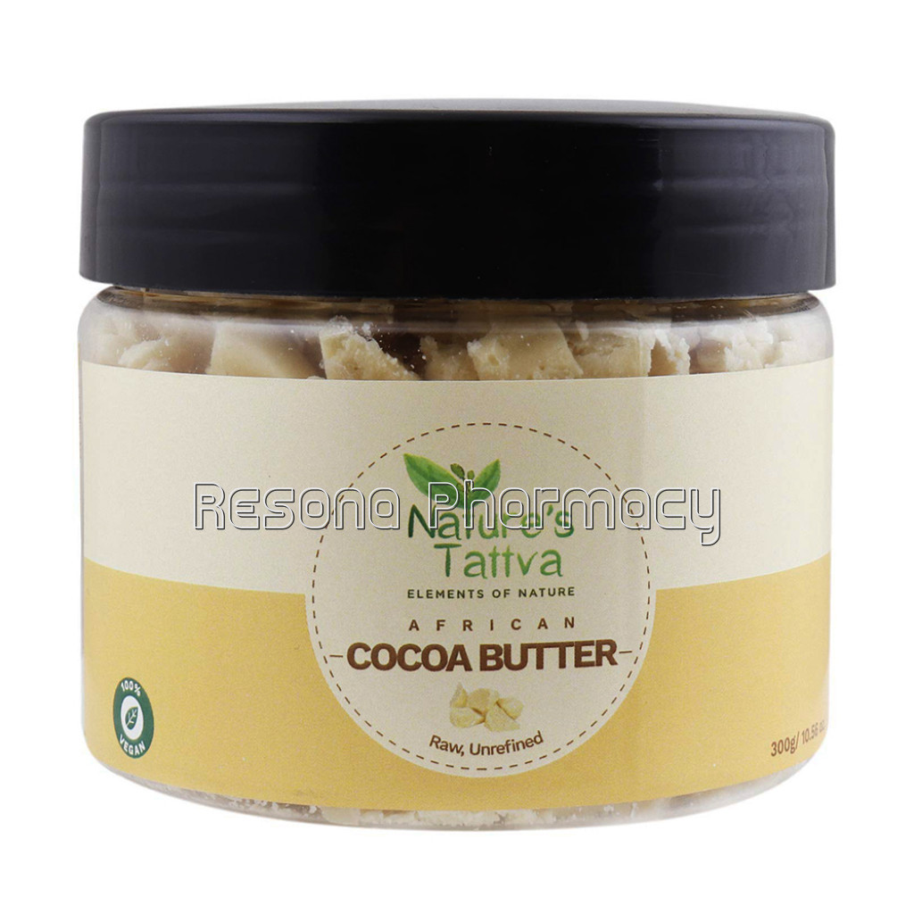 African Cocoa Butter  Raw, Unprocessed and Unrefined 300Gm
