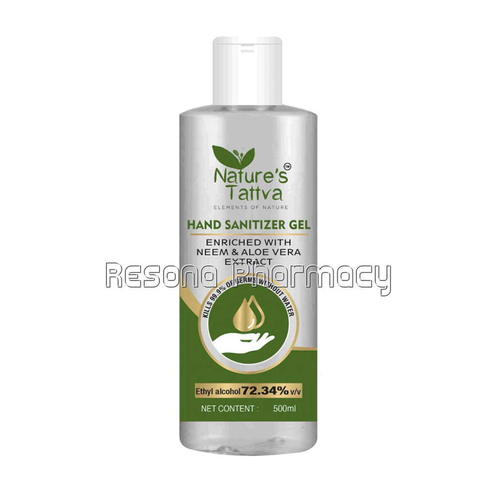 Hand Sanitizer, Made With Goodness Of Aloe Vera and Neem, 500Ml