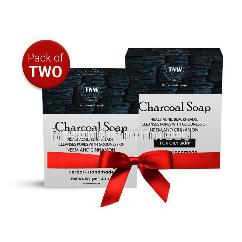 Charcoal Soap   Handmade Soap For Face and Body ( Paraben/ Sulphate/ Dye/ Silicon Free) Pack Of 2