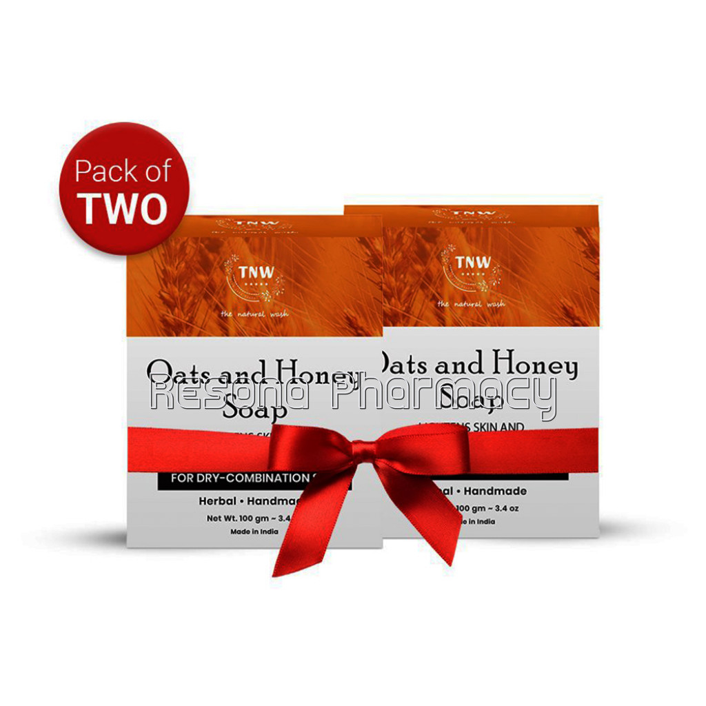 Oats and Honey Soap   Handmade Soap For Face and Body ( Paraben/ Sulphate/ Silicon Free) Pack Of 2