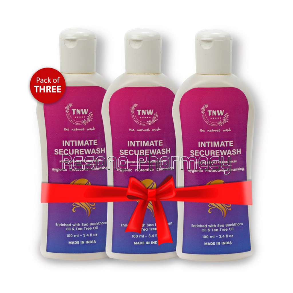 NaNaturalIntimate Secure Wash (Paraben/ Sulphate Free) Pack Of 3