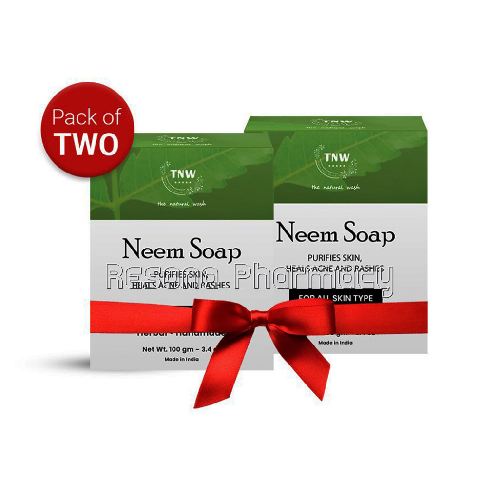 Neem Soap   Handmade Soap For Face and Body ( Paraben/ Sulphate/ Dye/ Silicon Free) Pack Of 2