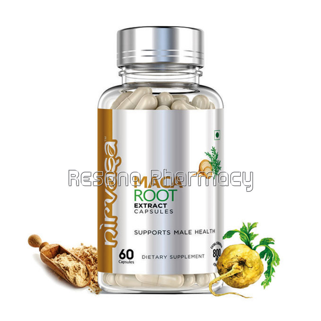 Nirvasa Maca Root Extract To Boost Testosterone Levels – 60 Capsules