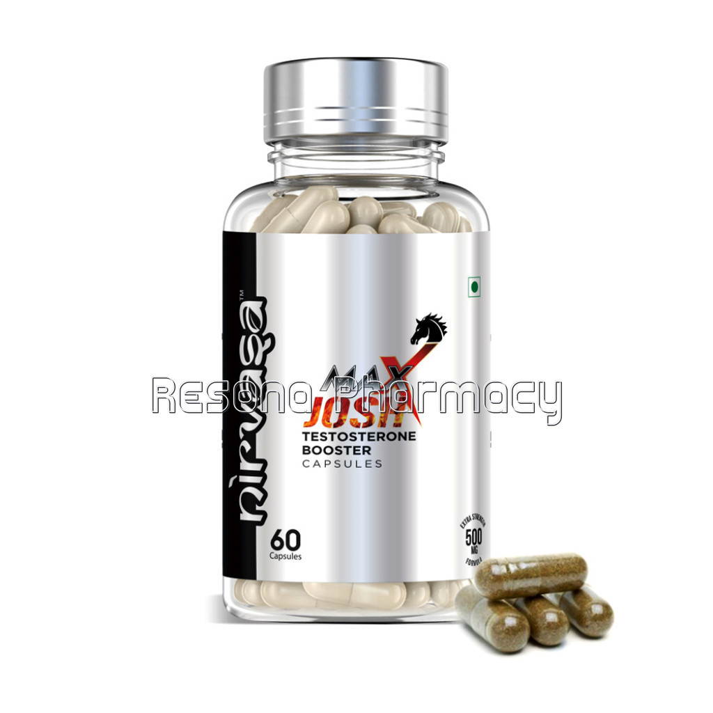 Nirvasa Maxx Josh Testosterone Booster For Men – 60 Capsules