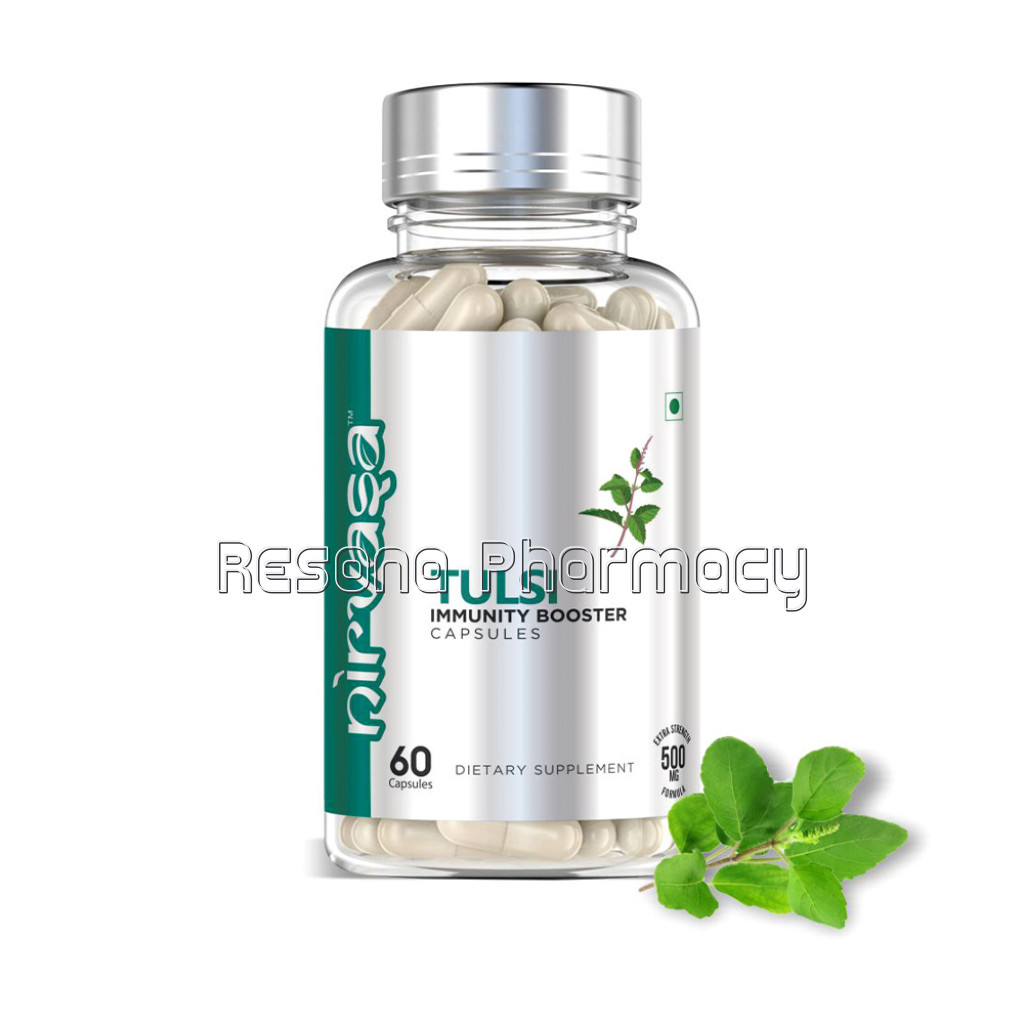 Nirvasa Tulsi Capsules For Immunity 500Mg – 60 Capsules