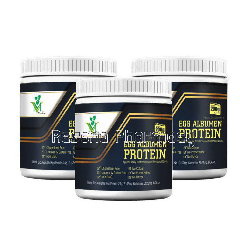 Egg White Albumen Protein Powder  200 Gm Pack Of 3