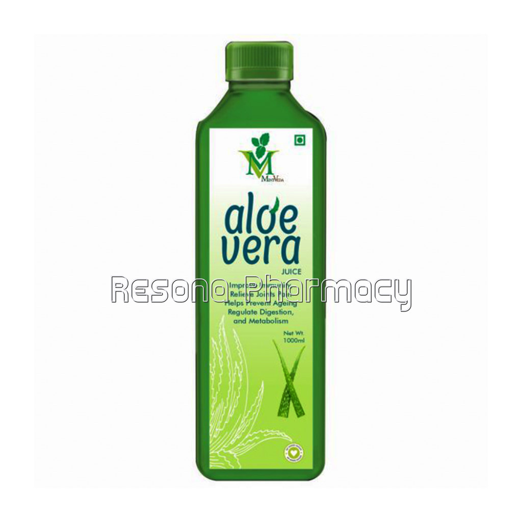 Mint Veda Aloe Vera Juice (With Pulp) | NaNaturalJuice Skin And Hair | 1 Ltr