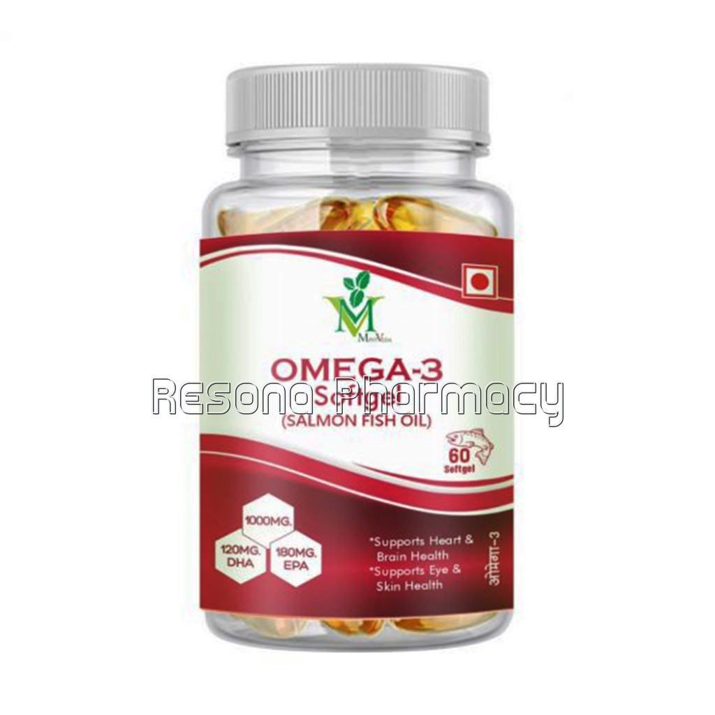 Mint Veda Omega 3 With Salmon Fish Oil 1000Mg Softgel
