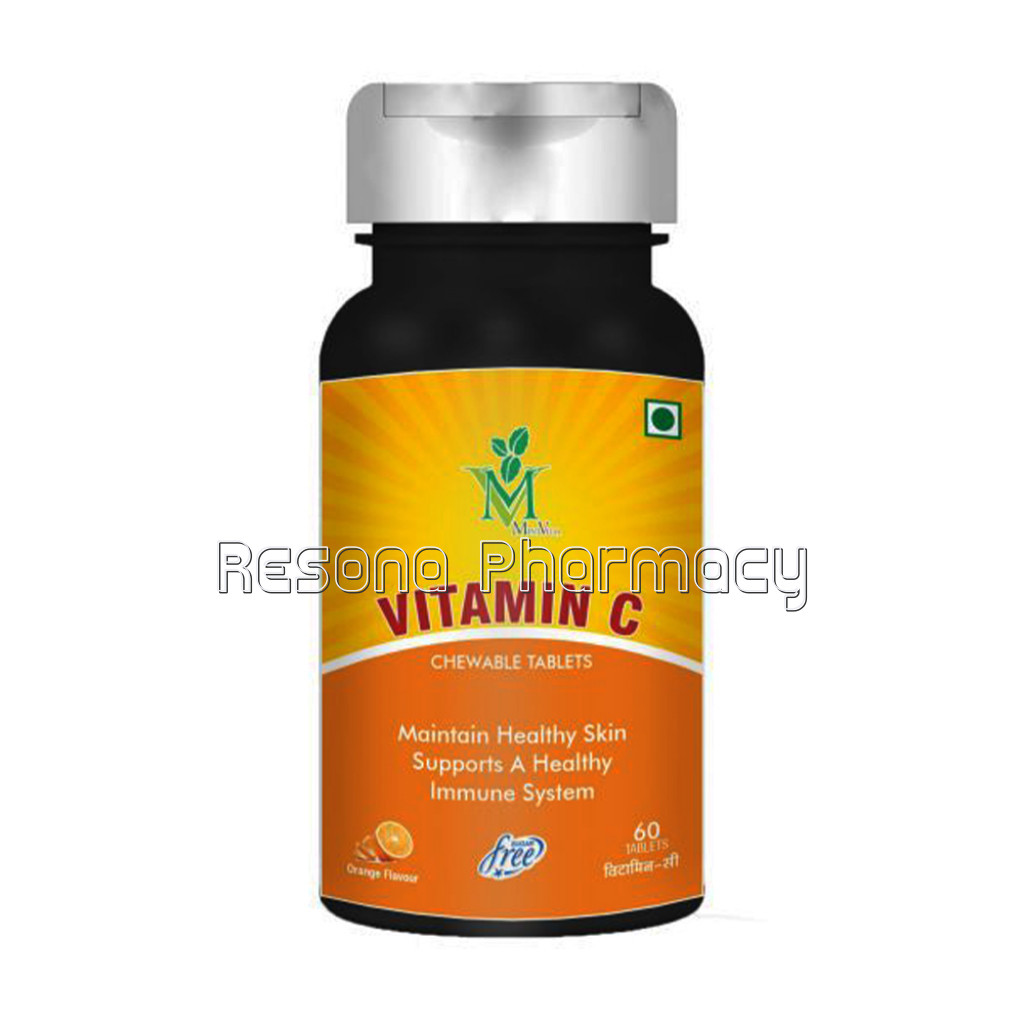 Mint Veda Vitamin C 500 Mg Immunity | Antioxidant | Skincare 60 Vegetarian Chewable Tablets