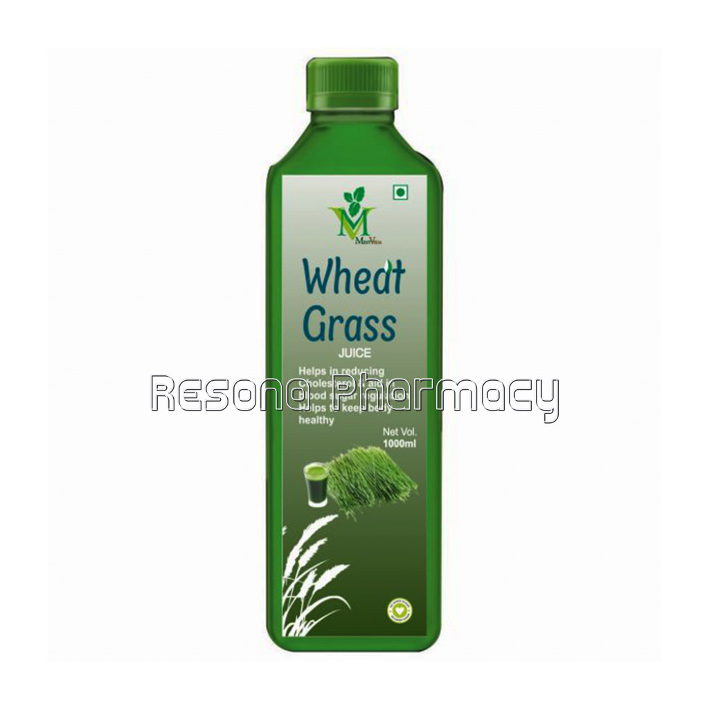 Mint Veda Wheatgrass Juice   NaNatural| Herbal Juice Sugar Free 1 Ltr