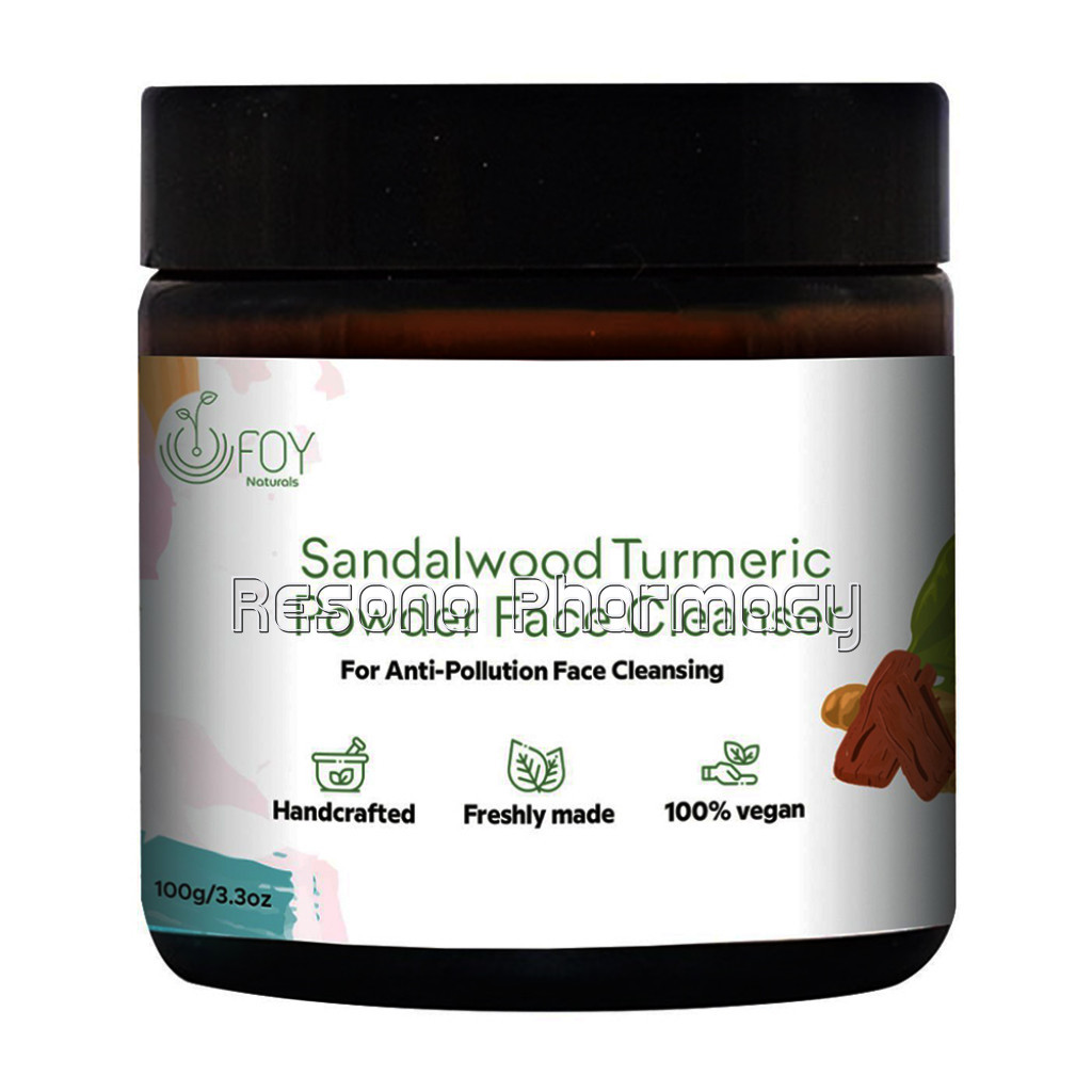 Sandalwood and Turmeric Powder Face Cleanser (100Gm)