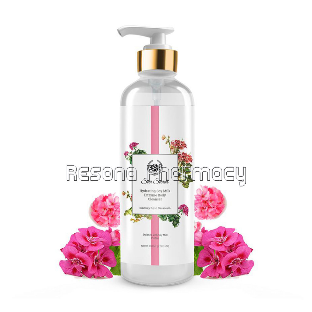 Smoky Rose Geranium Hydrating Soy Milk Enzyme Body Cleanser