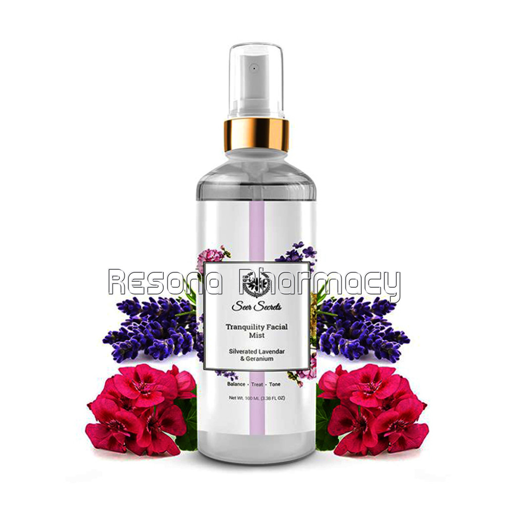 Silverated Lavender and Geranium Tranquility Facial Mist  For Hydrating Skin