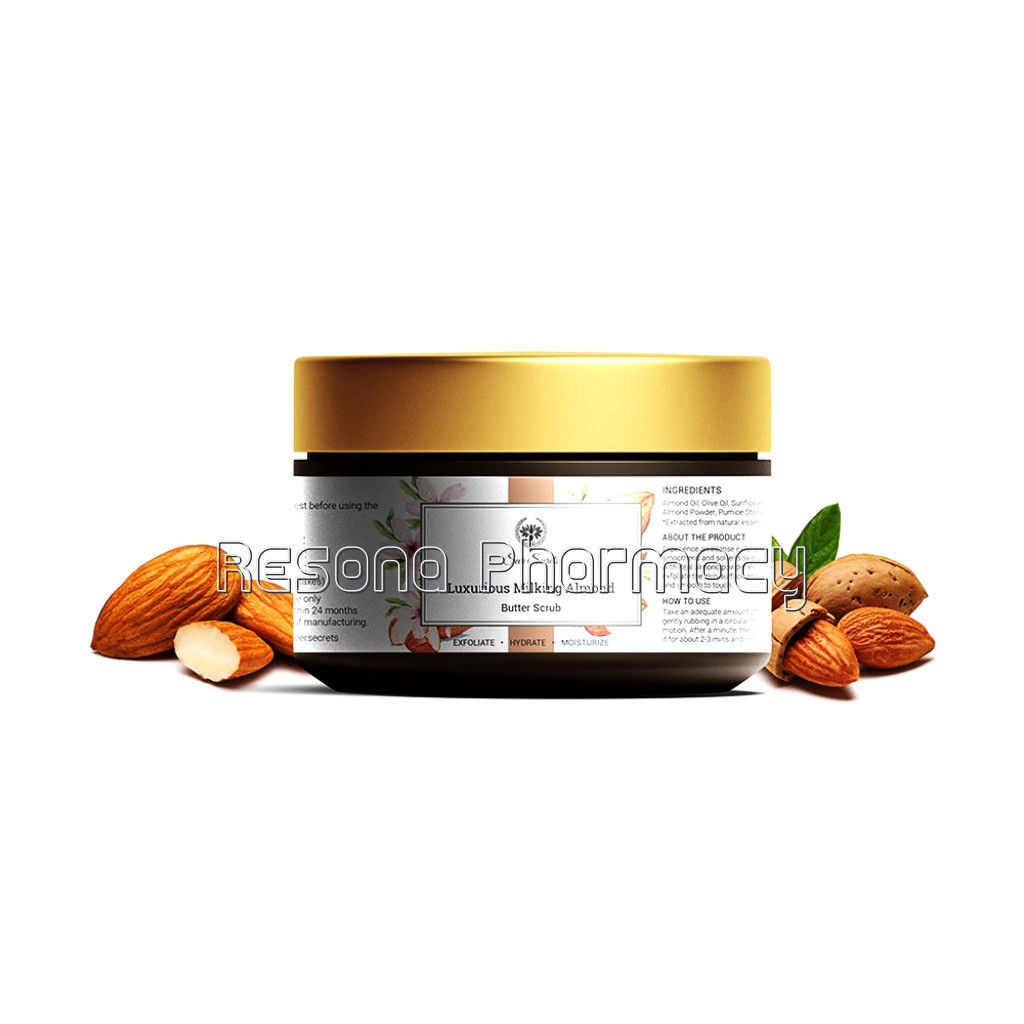 Almond Butter Scrub Exfoliate Hydrate Moisturize  For Dead Skin Cells Removal