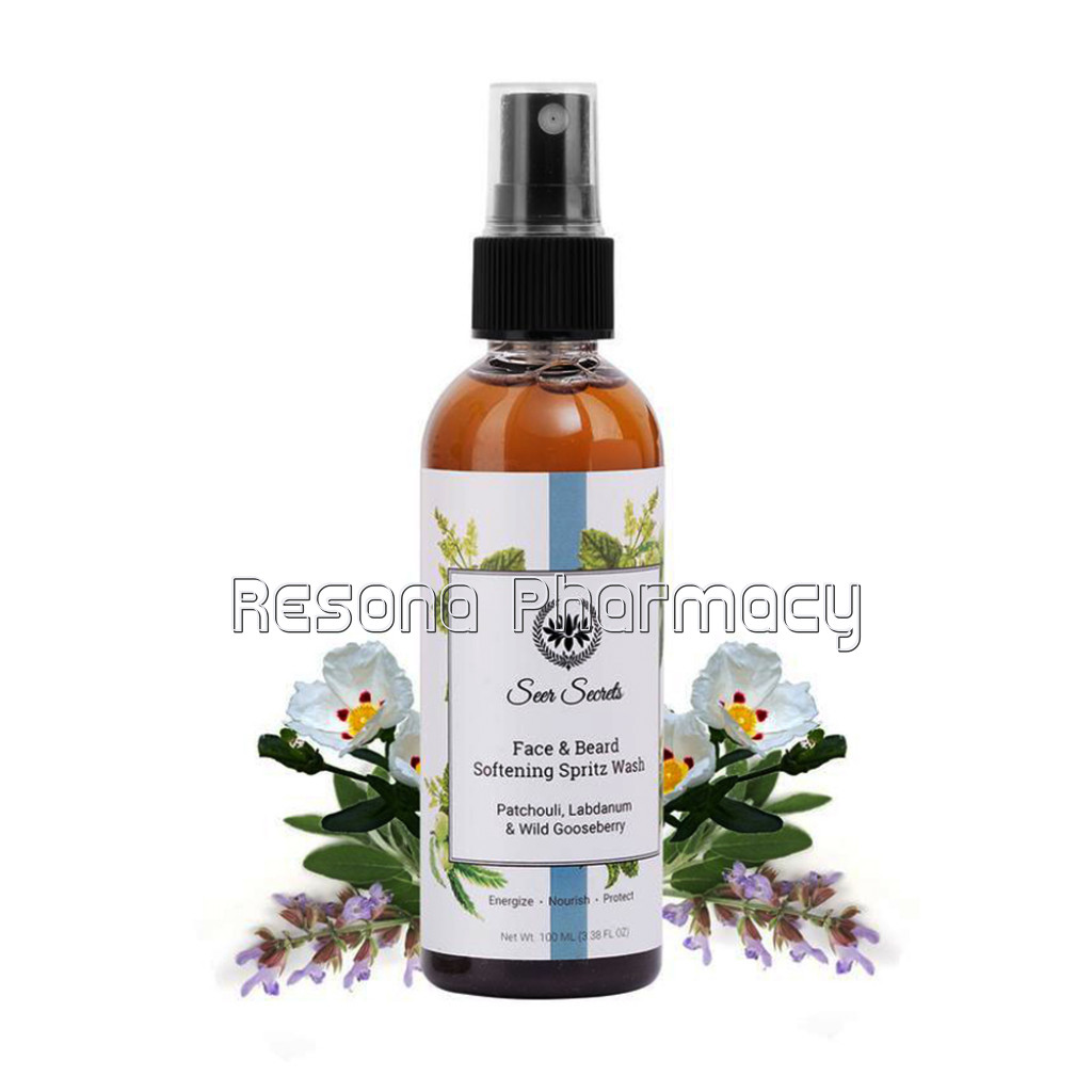 Labdanum, Patchouli and Wild Gooseberry Face and Beard Softening Spritz Wash