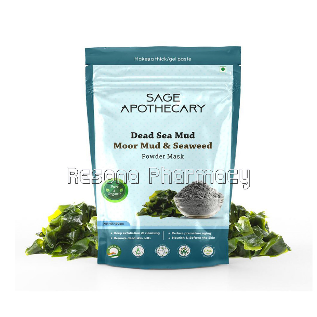 Dead Sea Mud Moor Mud and Seaweed Powder Mask 100 Gm