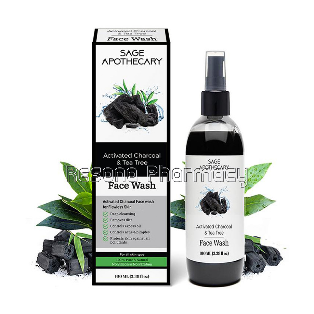 Sage Apothecary Activated Charcoal Face Wash