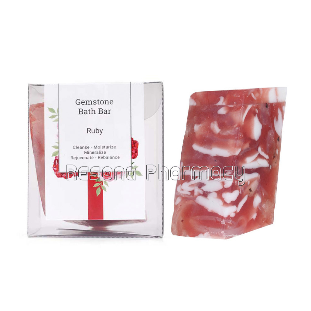 Ruby Gemstone Bath Bar 160 Gm
