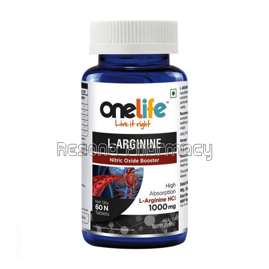 Onelife L Arginine : Nitric Oxide Booster   60 Tablets