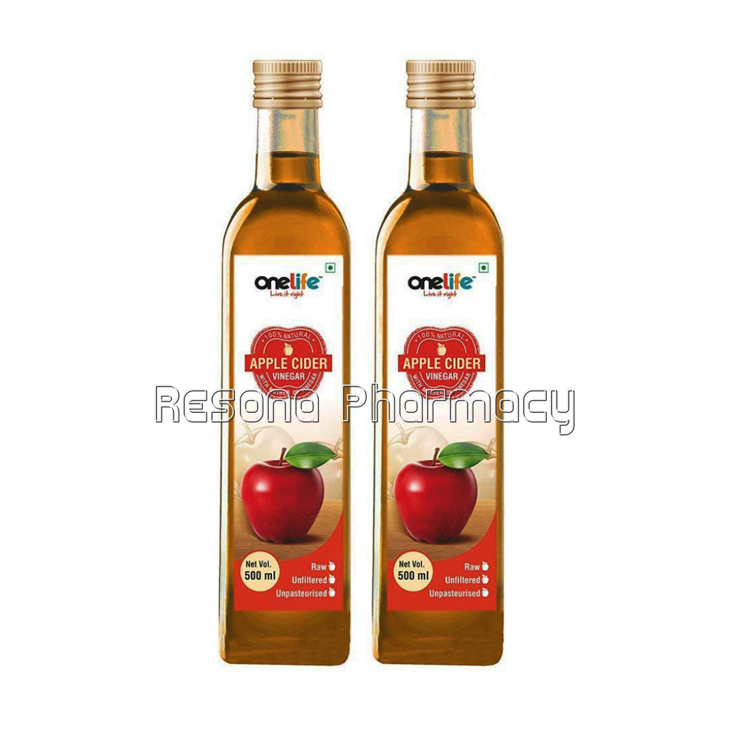 Onelife Apple Cider Vinegar : With Mother   500 Ml [Pack Of 2]
