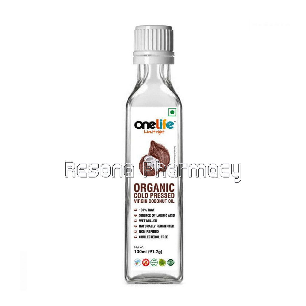 Onelife Organic Wet Milled Cold Pressed Virgin Coconut Oil: For Skin And Hair, Edible, 100Ml