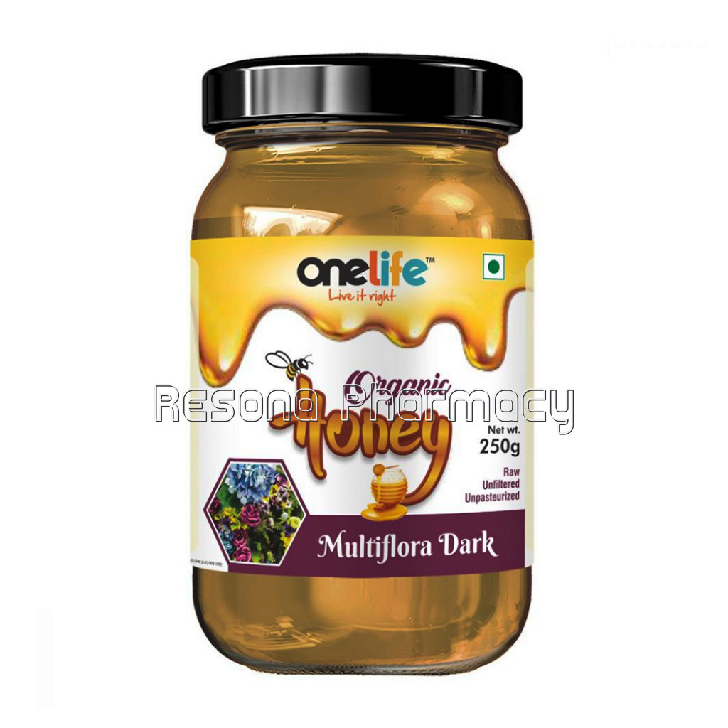 Onelife Organic Honey : Multiflora Dark   250Gm