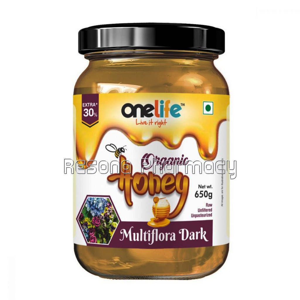 Onelife Organic Honey : Multiflora Dark   650Gm
