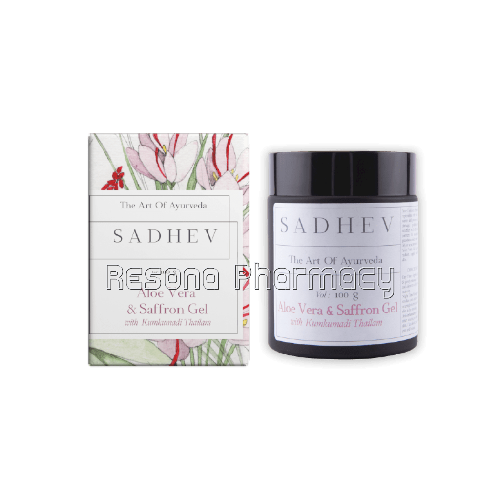 Sadhev Aloe Vera And Saffron Gel With Kumkumadi Thailam – 100Gm