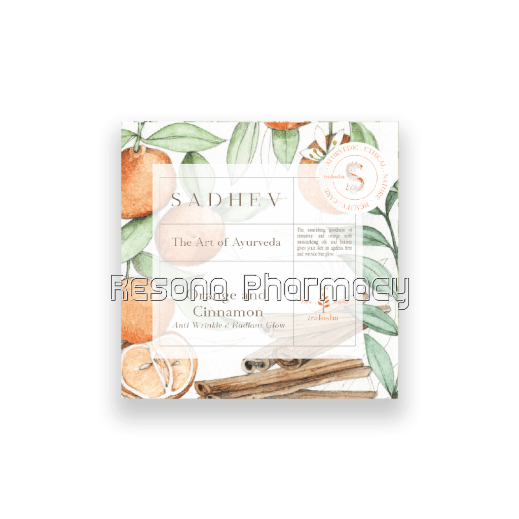 Sadhev Orange and Cinnamon Bathing Bar – 125Gms
