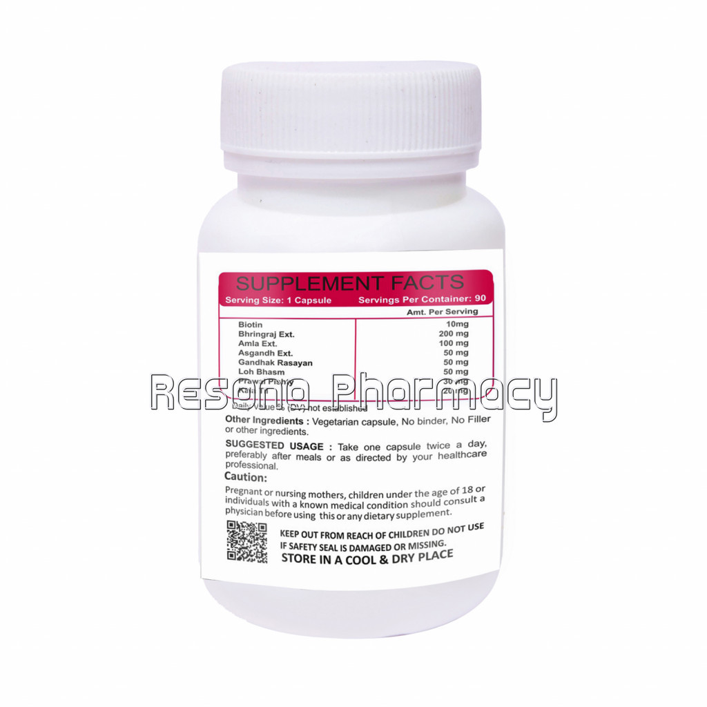 Biotin 10000Mcg Enhanced With Bhringraj And Amla | 90 Veg Capsules